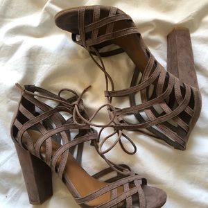 Neutral colored heels